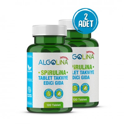 Algolina Spirulina Tablet 600 Mg - 120 Tablet (2 Adet)